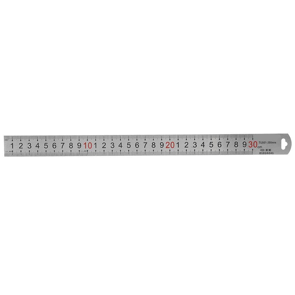 300mm Stainless Steel Ruler Measurement Tool Metric Markings