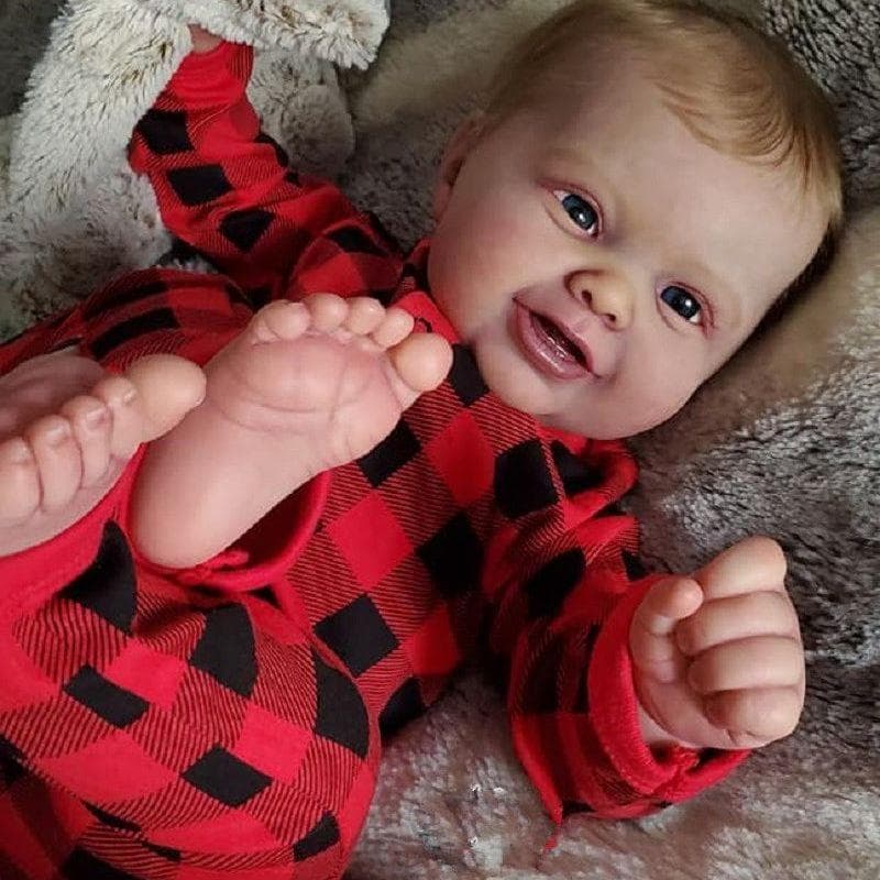 60 CM 3D Skin Soft Silicone Reborn Boy Baby Doll Toys For Girl Lifelike Art Bebe With Vascular Vein Play House Birthday Gift Finished doll