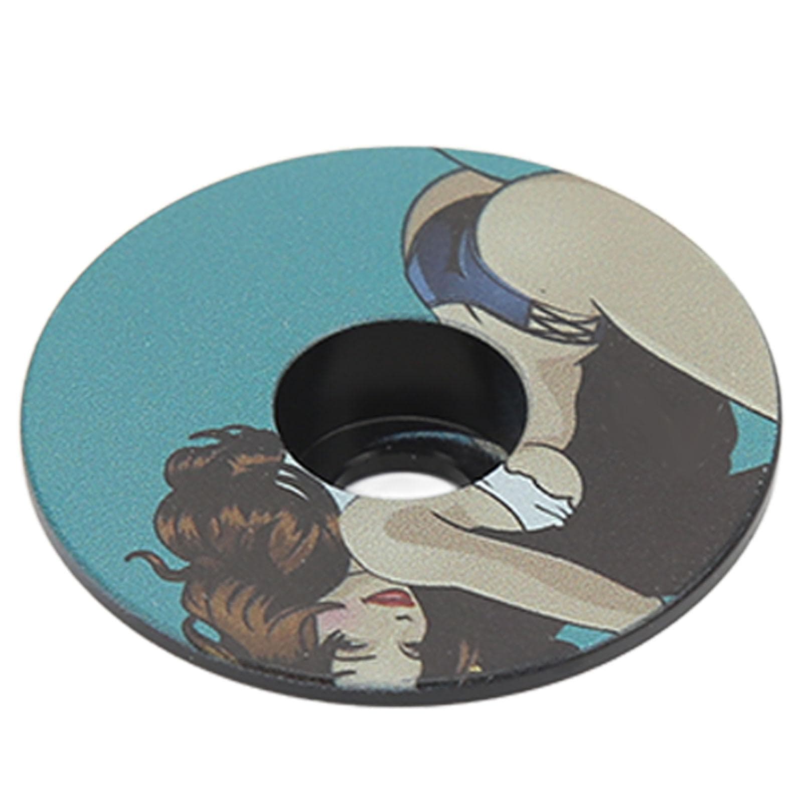 Bike Headset Cover PVD Vacuum Coating Aluminum Alloy Headset Top Cap Waterproof Rustproof Headset