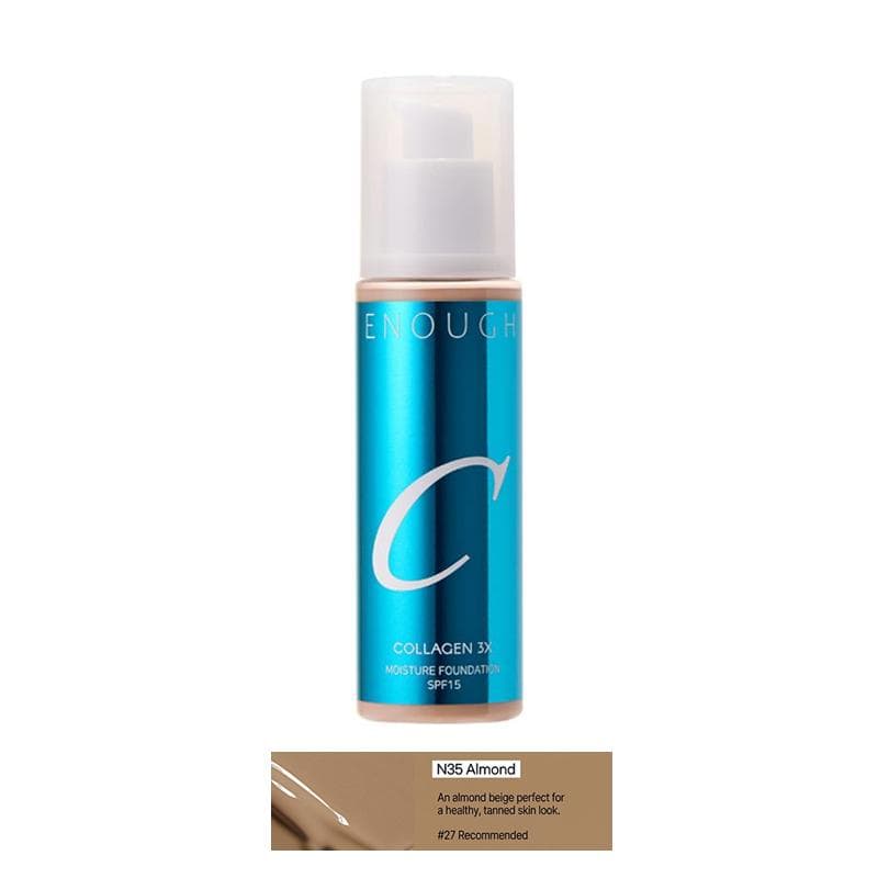 ENOUGH COLLAGEN 3X Moisture Foundation SPF 100mL (30 Options) #N35 Almond x 1PCS
