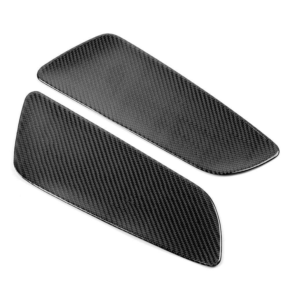 2Pcs Carbon Fiber Rear Car Door Panel Interior Decoration Fit for Ford Mustang 20152019 Left Drive