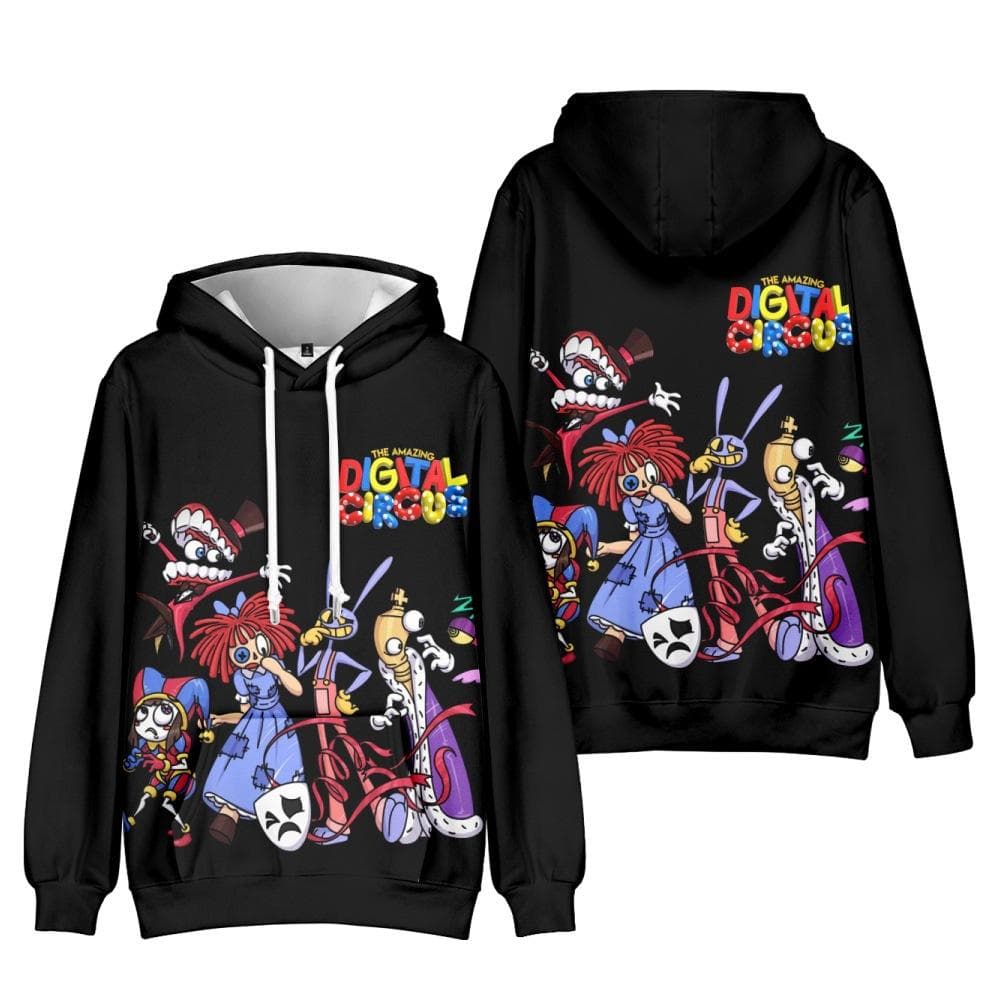 The Amazing Digital Circus Anime Hoodie Harajuku Graphic Autumn Pullover Fashion Unisex Long Sleeve Winter Casual Streetwear Loose Outdoor Clothes S