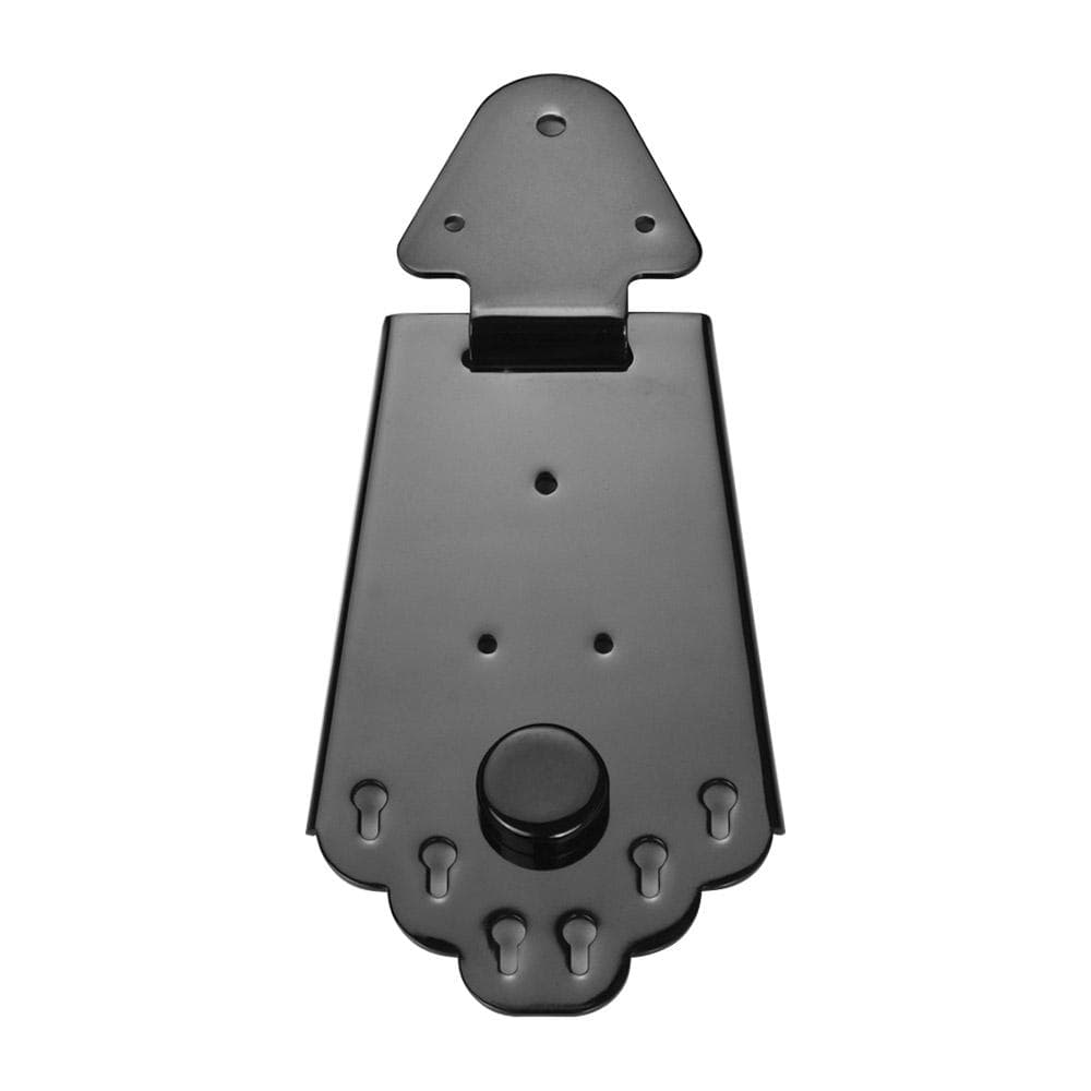 6 String Guitar Metal Tailpiece Bridge with Screws for Jazz Electric Guitar black
