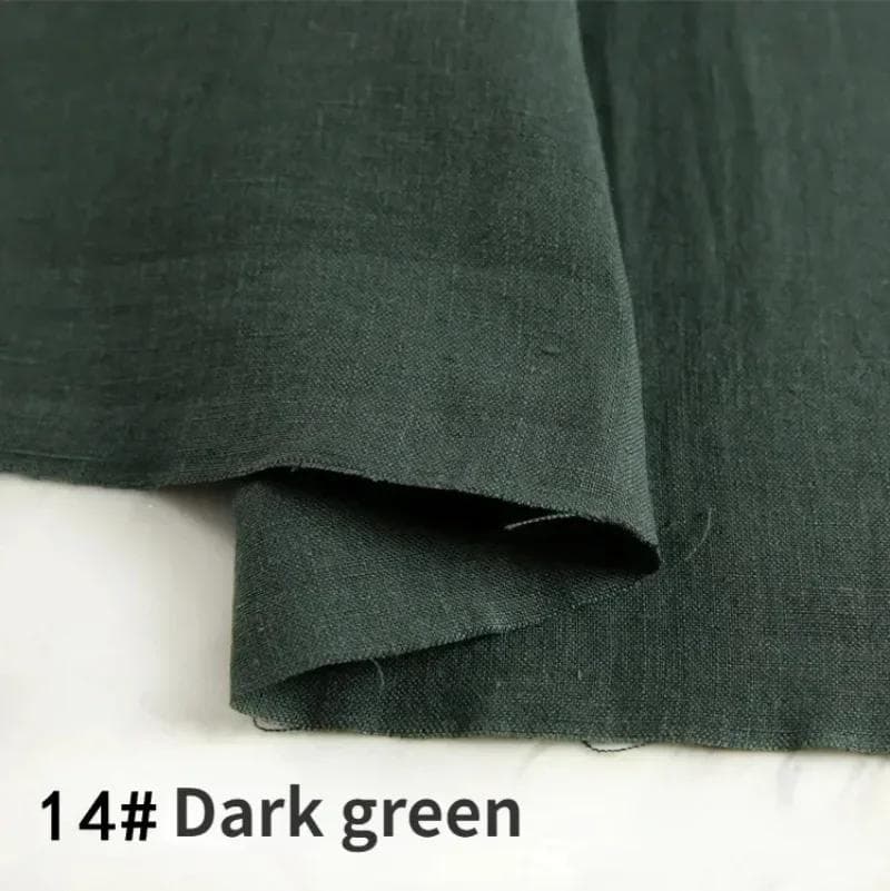 100% Pure Linen Clothing Hemp Fabric By The Meter Thin Stone Washed High-Grade Quality Linen Summer Dress Pants Ramie Cloth