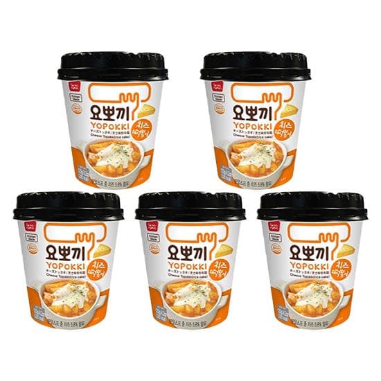 [Korean famous food] Yopokki Tteokbokki (6 Types), Rabokki (1 Types) (25 Options) #Cheese 5cup
