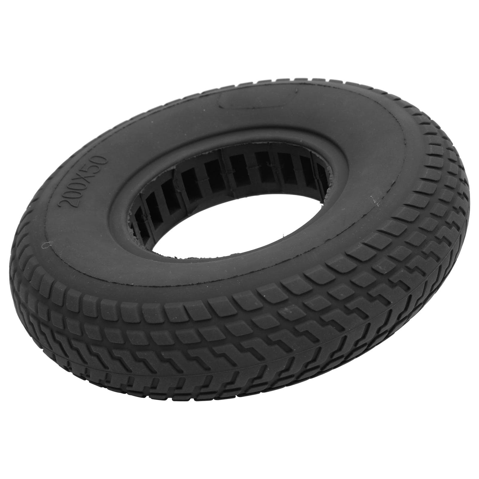 200x50mm ExplosionProof Solid Tyre Rubber Tire Hollow Out Damping for Electric Scooter(Red )