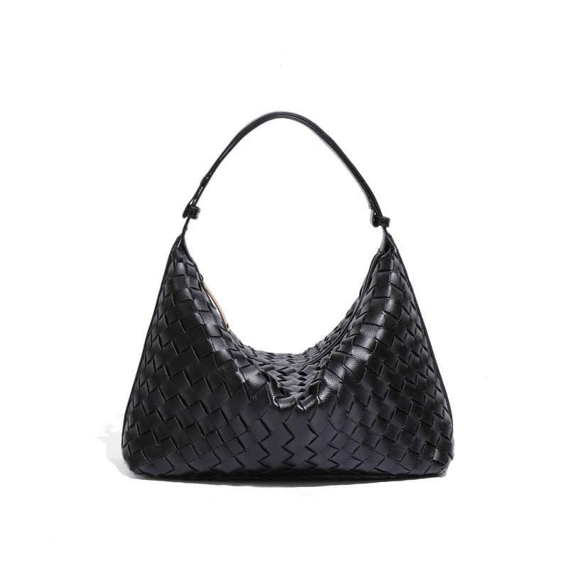 Large-capacity Hand-woven Bag, Niche Design Hand-carried Women's Bag, Retro Dumpling Bag, Fashionable Single-shoulder Underarm Bag