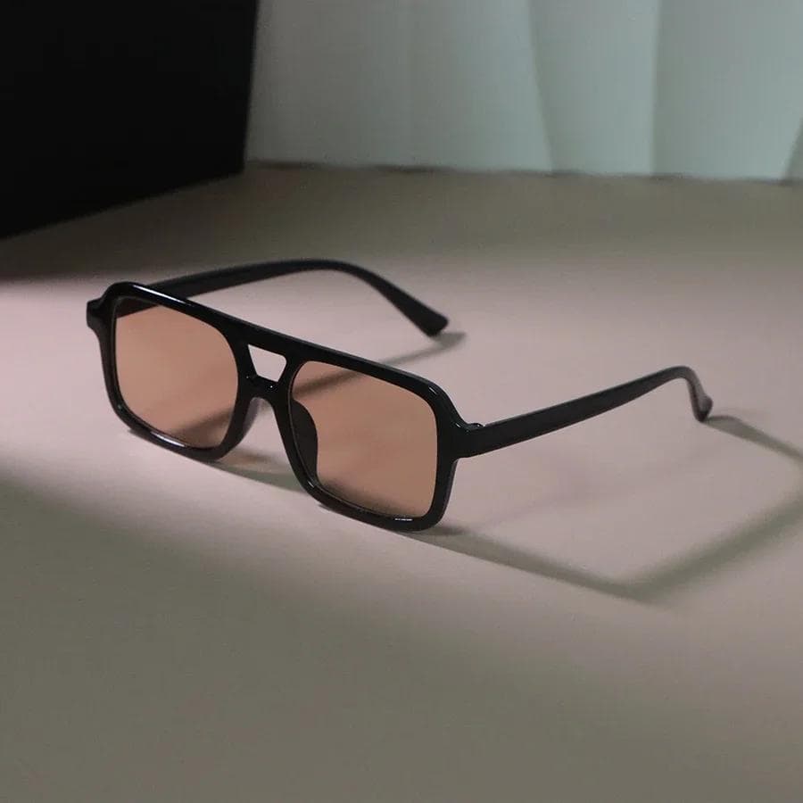 Vintage Rectangle Sunglasses Women Men Designer Casual Sun Glasses Classic Mirror Shades Outdoor UV Protection Other