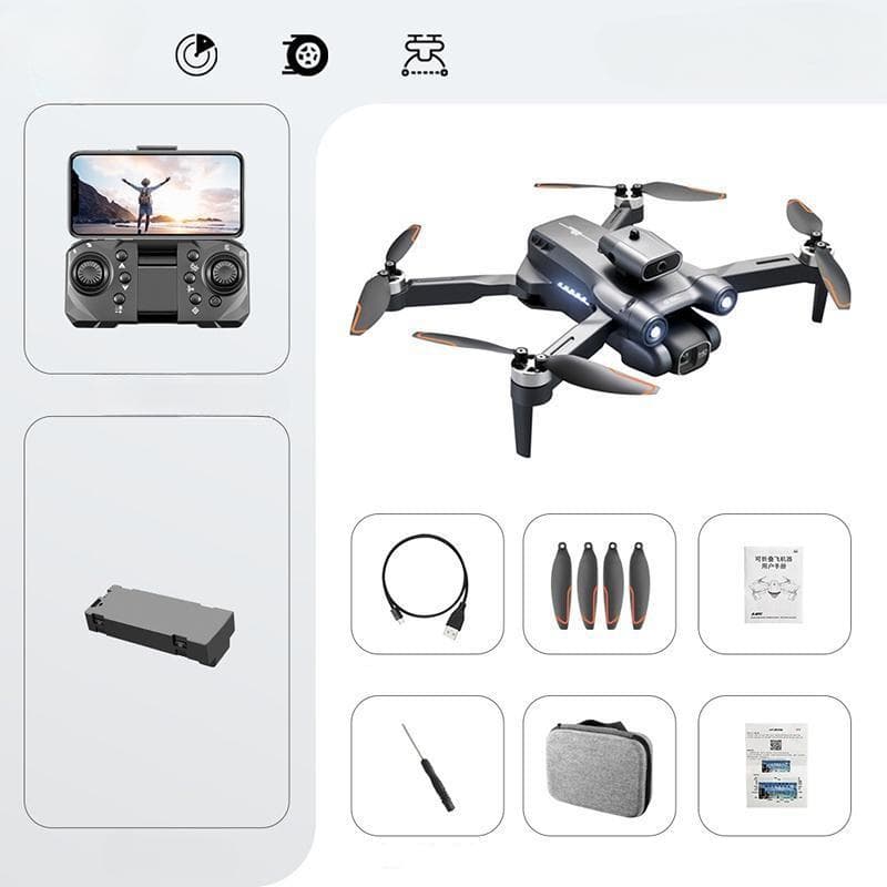 S1S MINI Drone 4K ESC Dual Camera WIFI FPV Optical Flow Brushless Remote Control Drone Foldable Quadcopter Toy Gift 4K-1 Battery
