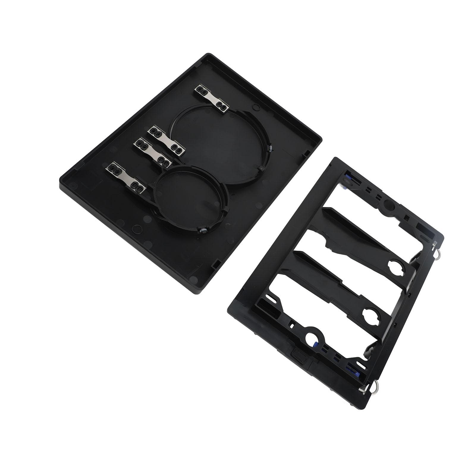 Dual Flush Actuator Plate for Wall Hung Toilet Tank Compatible for Hidden Water Tank Panel with black