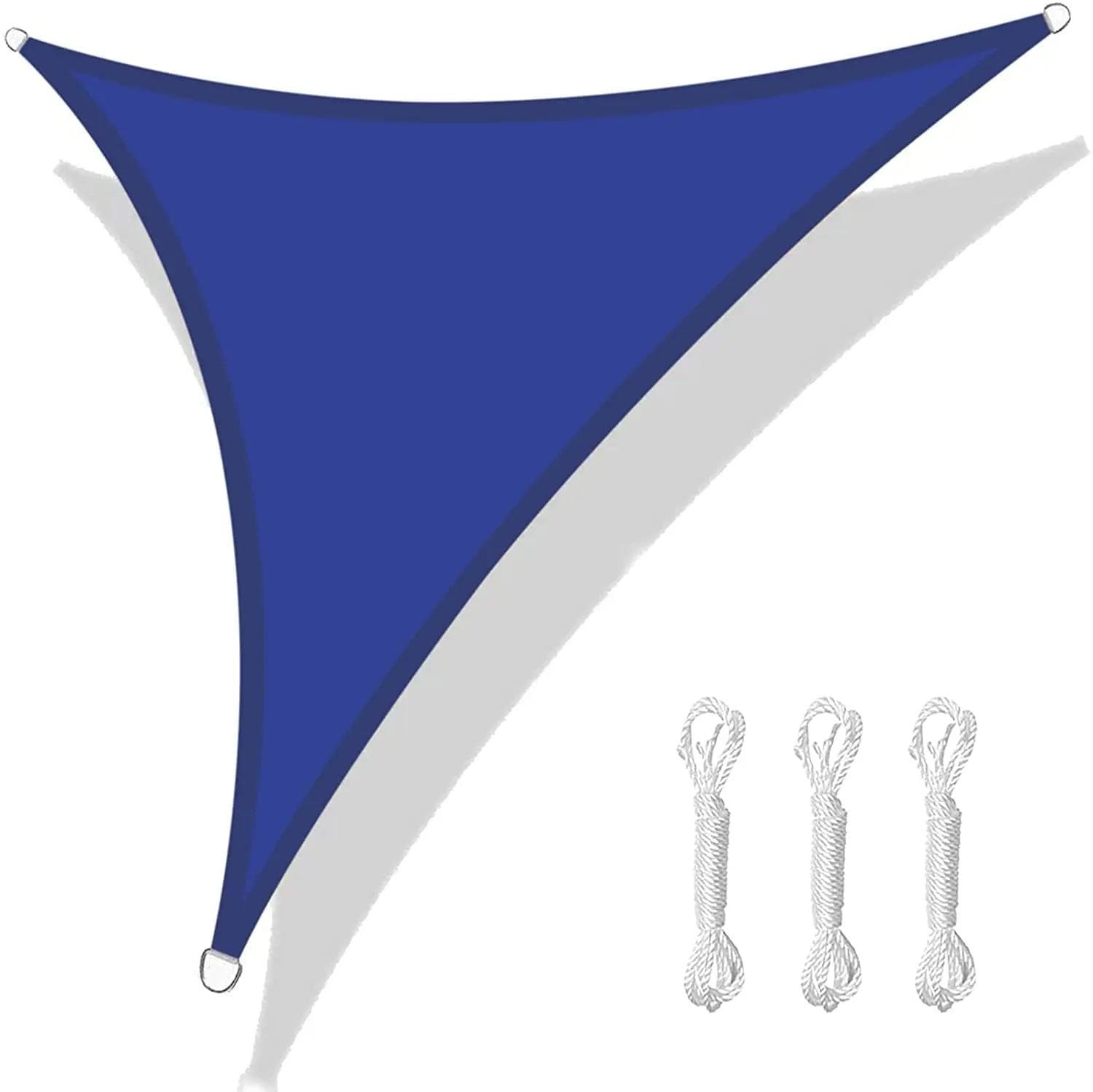 5/3.6/3/2M Triangle Shade Sail Waterproof Sunshade Sail Canopy 98%UV Block Awning with Free Rope for Garden Patio Pergola Gazebo 360x360x360CM