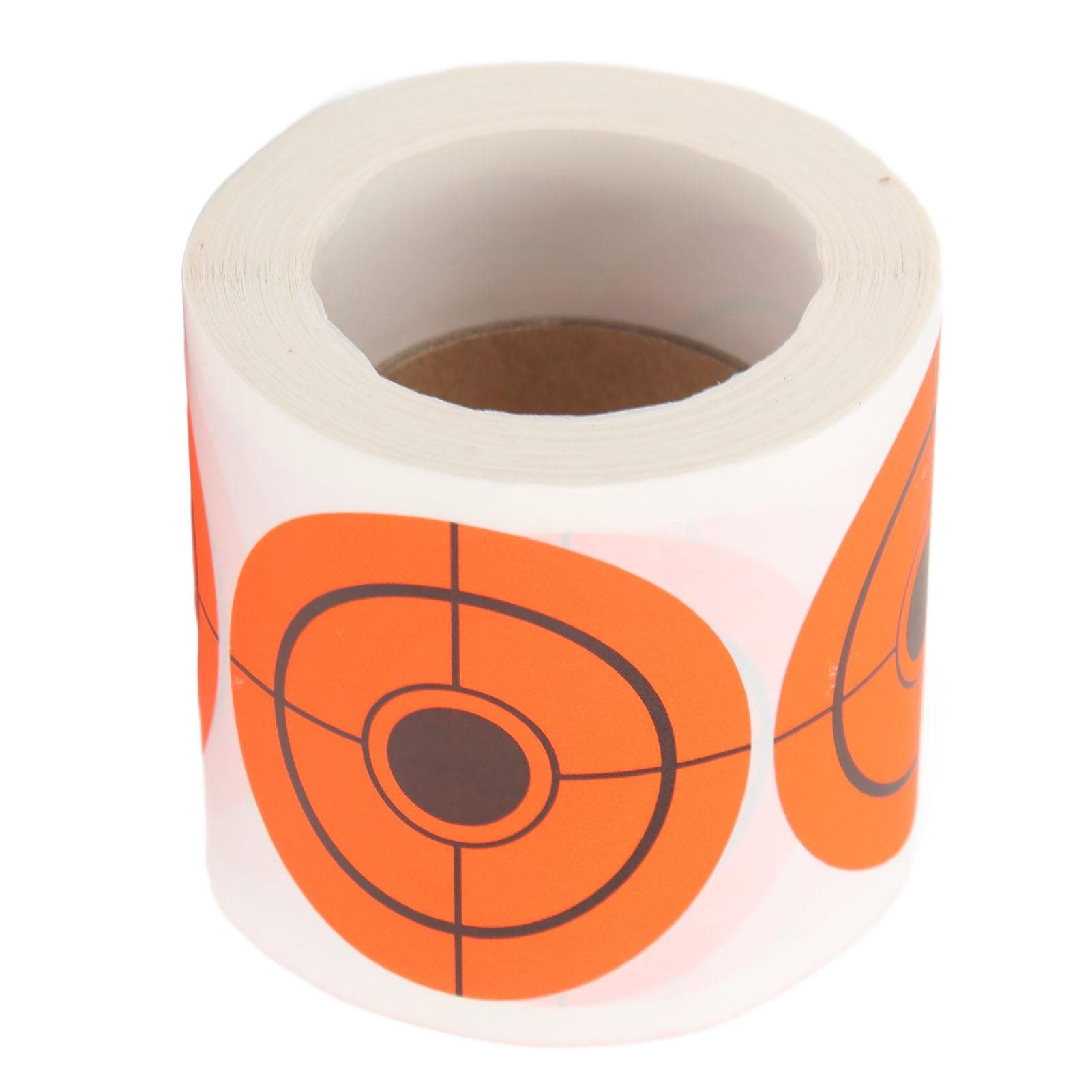Adhesive Paper Shooting Targets 250 Sheets Roll Shooting Target Pasters Fluorescent Orange Target