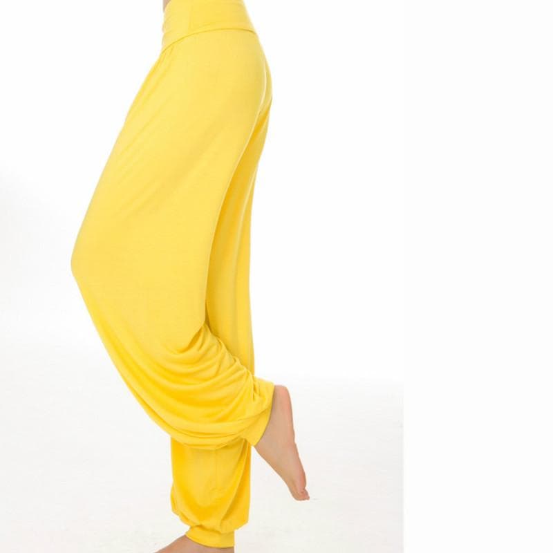 Womens Sports Fashion Elastic Loose Modal Cotton Soft Yoga Dance Harem Pants S