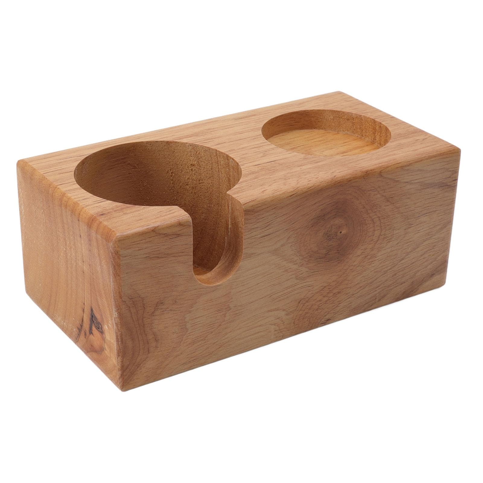 Wooden Coffee Protafilter Stand Holder Coffee Tamper Holder Stand Tamping Station Burlywood burlywood