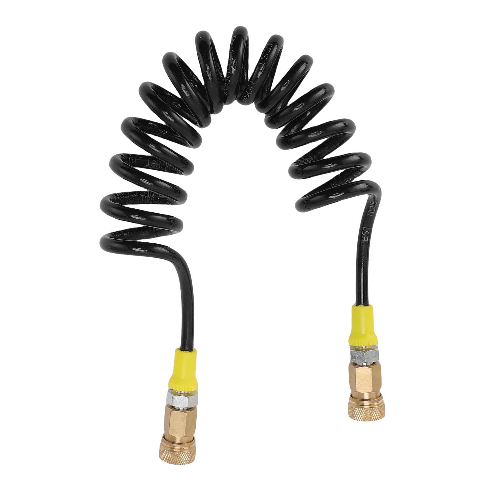 Recoil Air Hose 8mm Dual Female Quick Connector 63MPa M10x1 High Pressure Air Pump Spiral Tube for