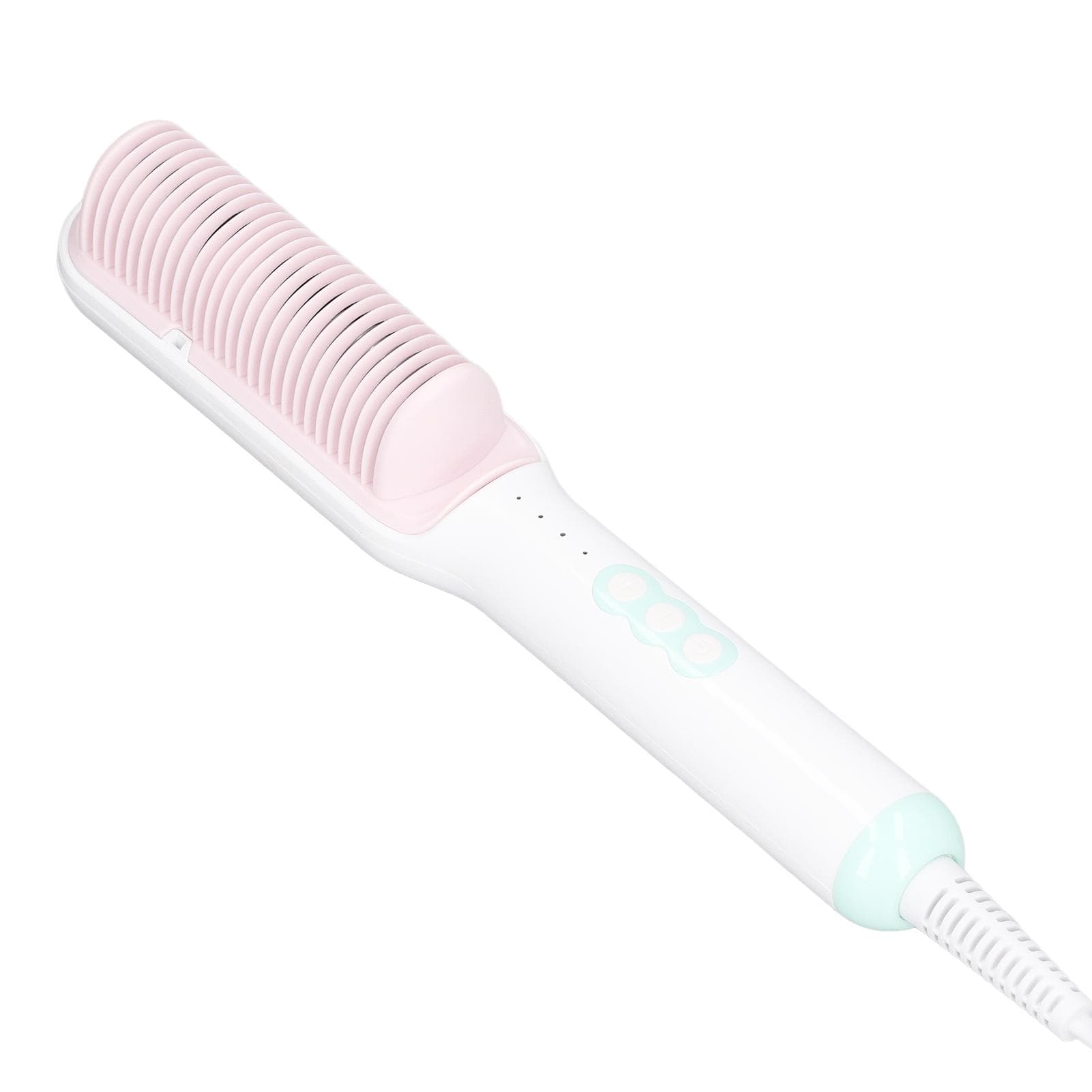 Hair Straightener Brush 3D Teeth 4 Temperature Mode Ionic Coating Auto Off Straightening Comb for