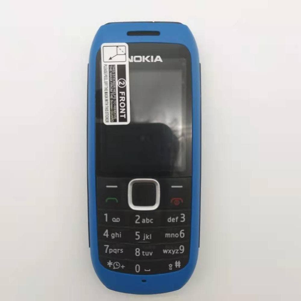 Refurbished Nokia Unlocked Original Nokia 1616 GSM Mobile Phone With 1 SIM 1 Battery 1 Charger blue