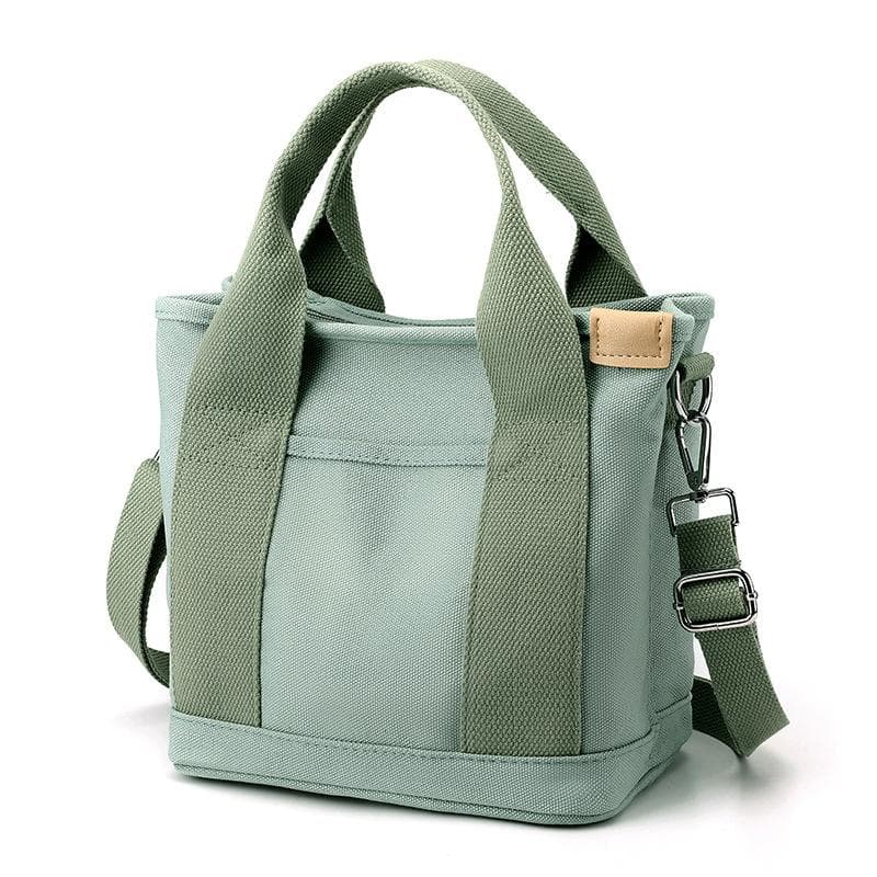 Canvas Handbag Small Bag Leisure Multi Compartment Women Makeup Bag Japanese Thousand Layer Handbag Gift Hand Bag green