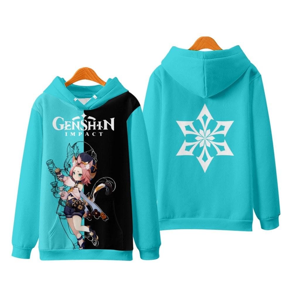 Hot Genshin Impact Hoodies Anime Game 3D Print Streetwear Men Women Oversized Sweatshirts Hoodie Harajuku Kids Pullover Clothing 2XL