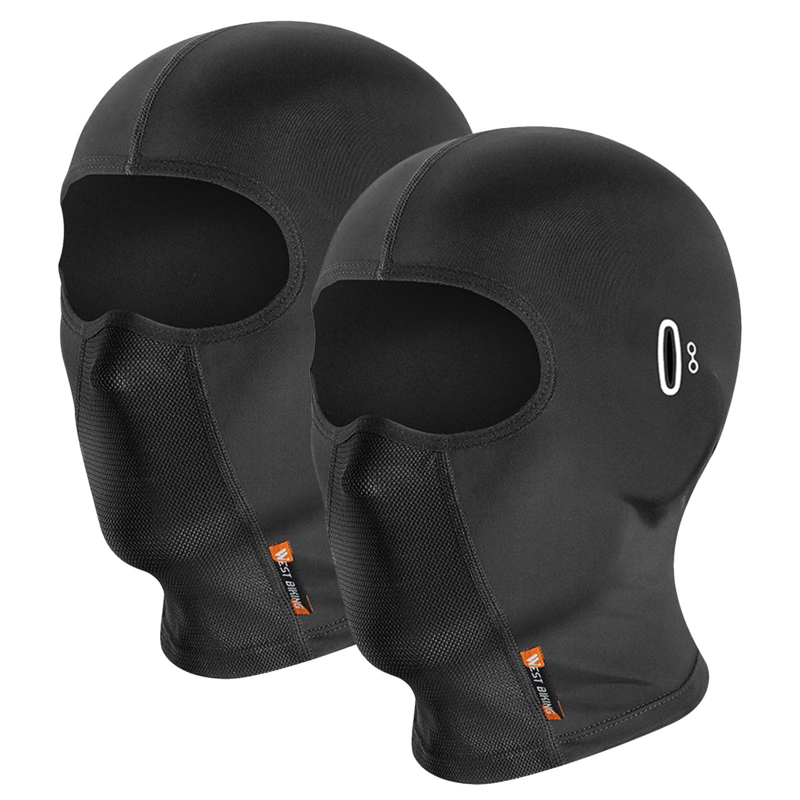 2PCS Motorcycle Face Masks for Men Women with Glasses Or Headphone Holes Summer Ice Silk Headgear