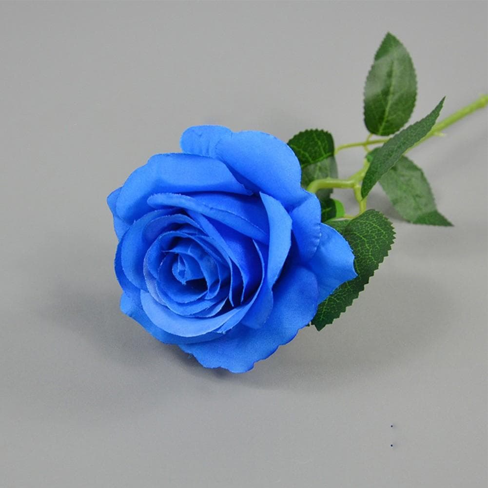 Perfect Addition to Floral Arrangements Artificial Rose for Wedding Parties Blue