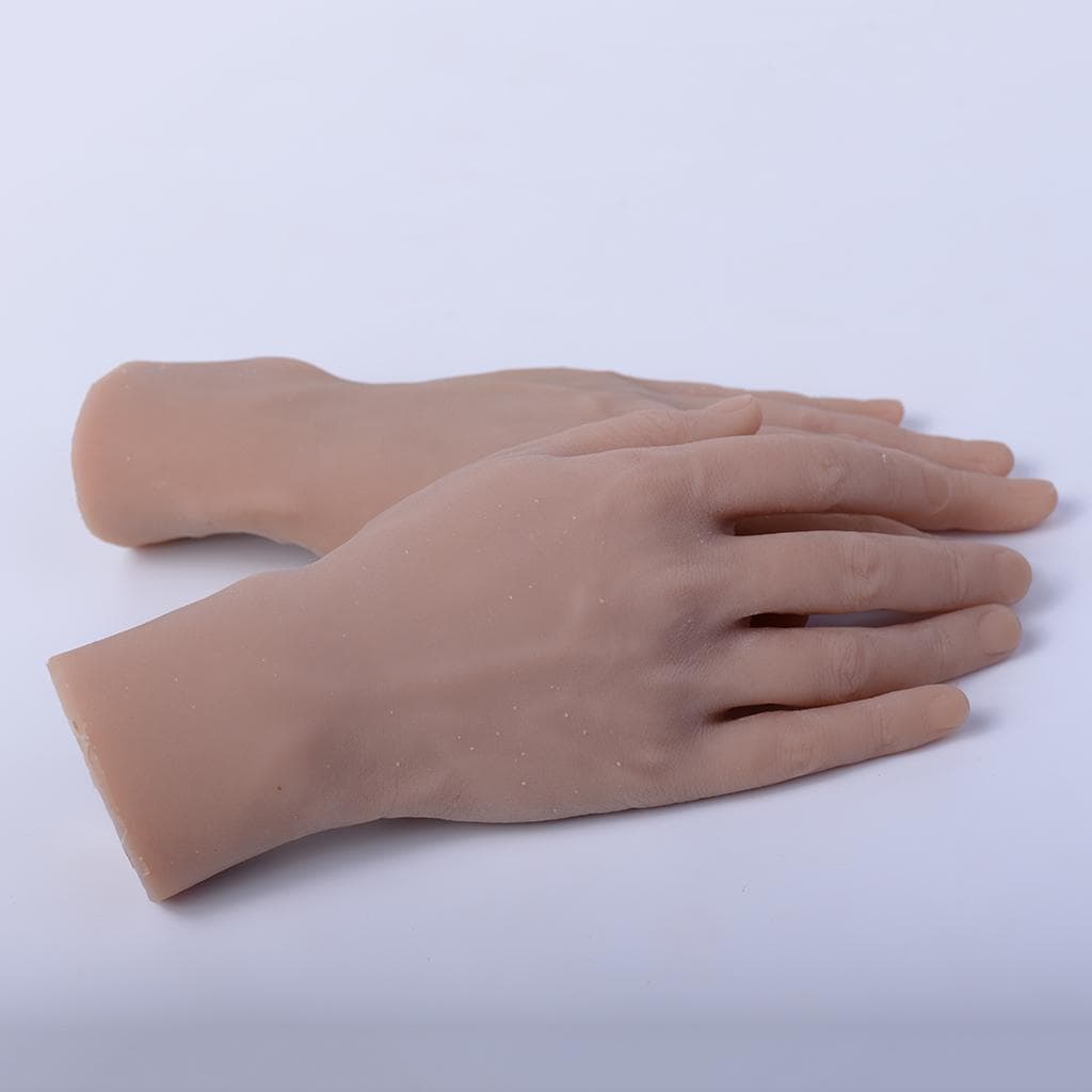 TPE Mens Mannequin Fake Hands Jewelry Bangle Watch Display Manikin Hand 25 cm