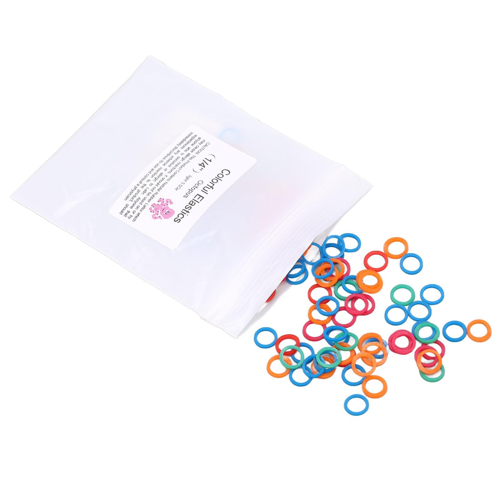 14 Inch 3.5 Ounces Color Elastic Rubber Band Color Dental Orthodontic Pet Grooming Elastic Rubber