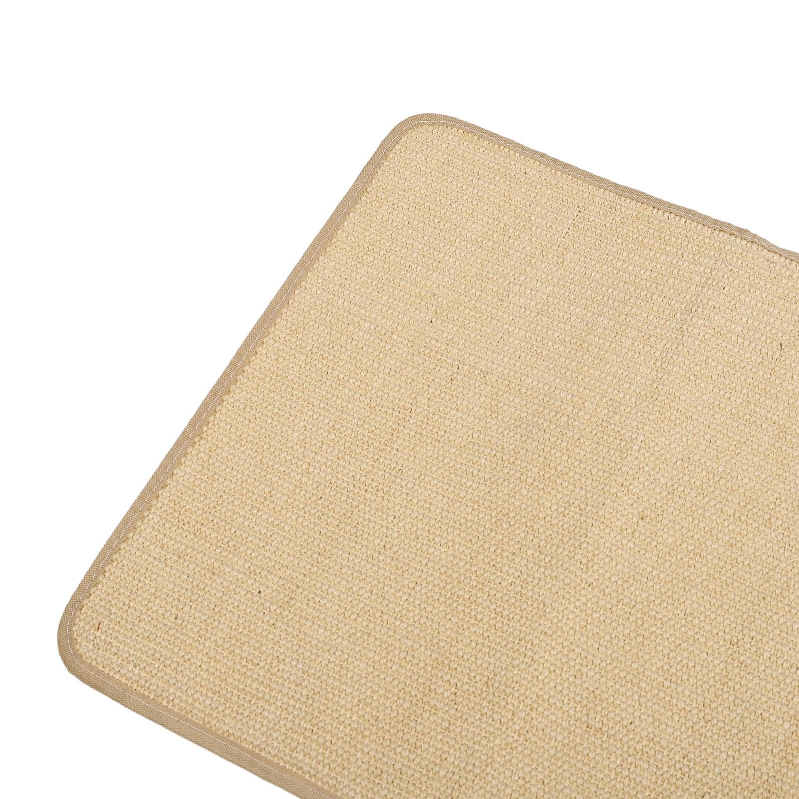 Cat Scratcher Mat Protect Couch Wearproof Horizontal Sisal Cat Scratch Mat with Back Hook and Loop 50 X 90 X 2cm / 19.7 X 35.4 X 0.8in