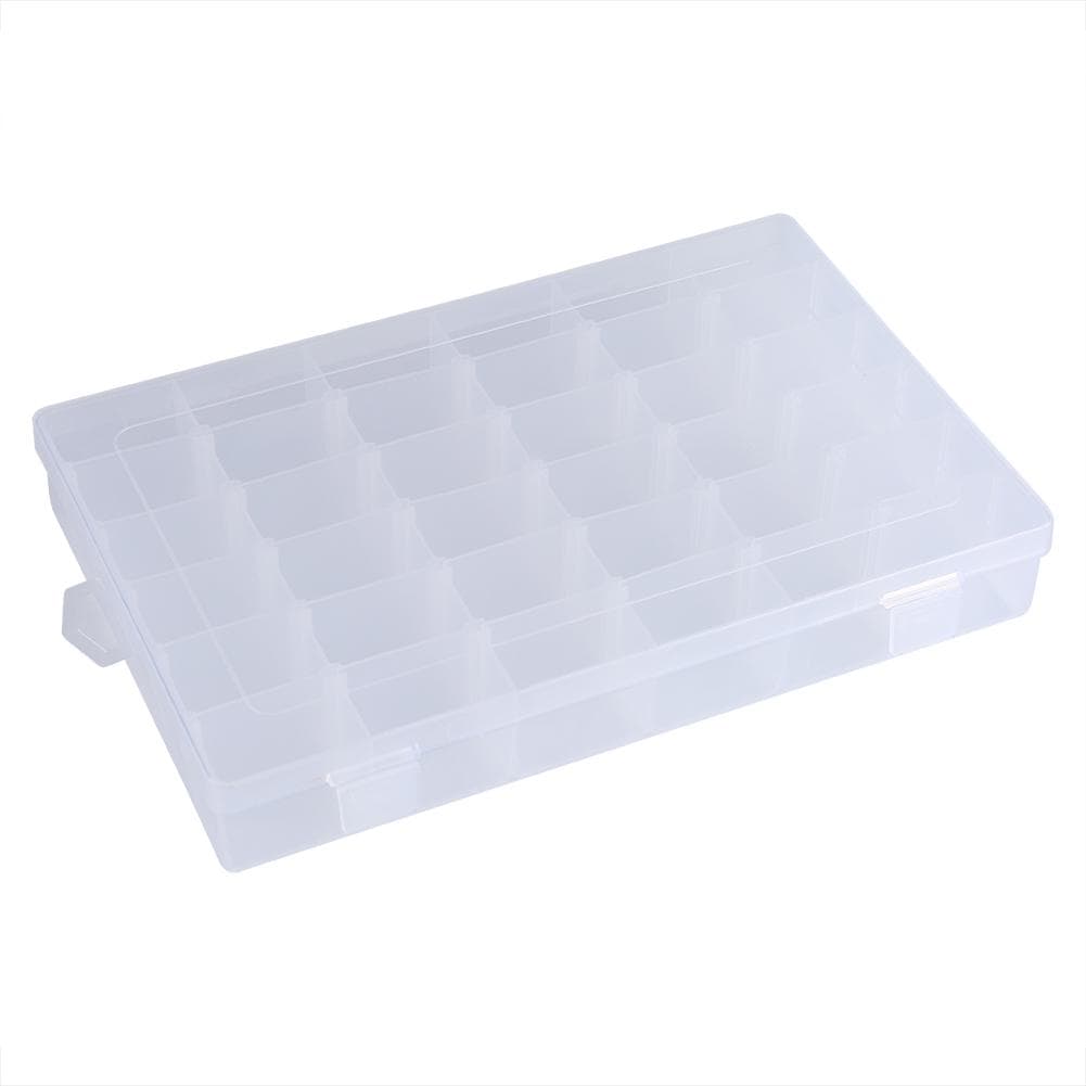 36 Slots Adjustable Storage Box Case Container Home Organizer for Earrings