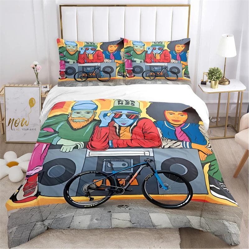 Cute T-Tintines Cartoon Funny All Season Duvet Cover Bedding Sets Soft Quilt Cover and Pillowcases Teen Single/Double/Queen/King 135X200cm-2pcs