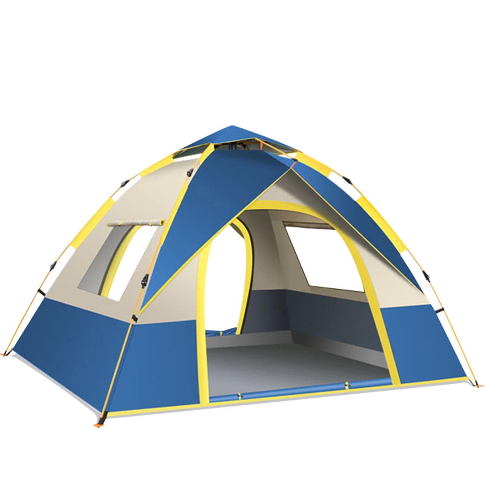 Outdoor Pop Up Tent Instant Automatic UV Protection Camping Tent Sun Shelter Shade for 1-2 Person / For 3-4 persons blue