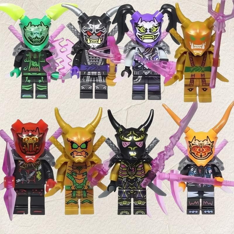 Minifigures Dolls Building Bricks Zane Nya  Garmadon Arin Building Blocks Mini Figures Assemble Toys Model for Childres Gif
