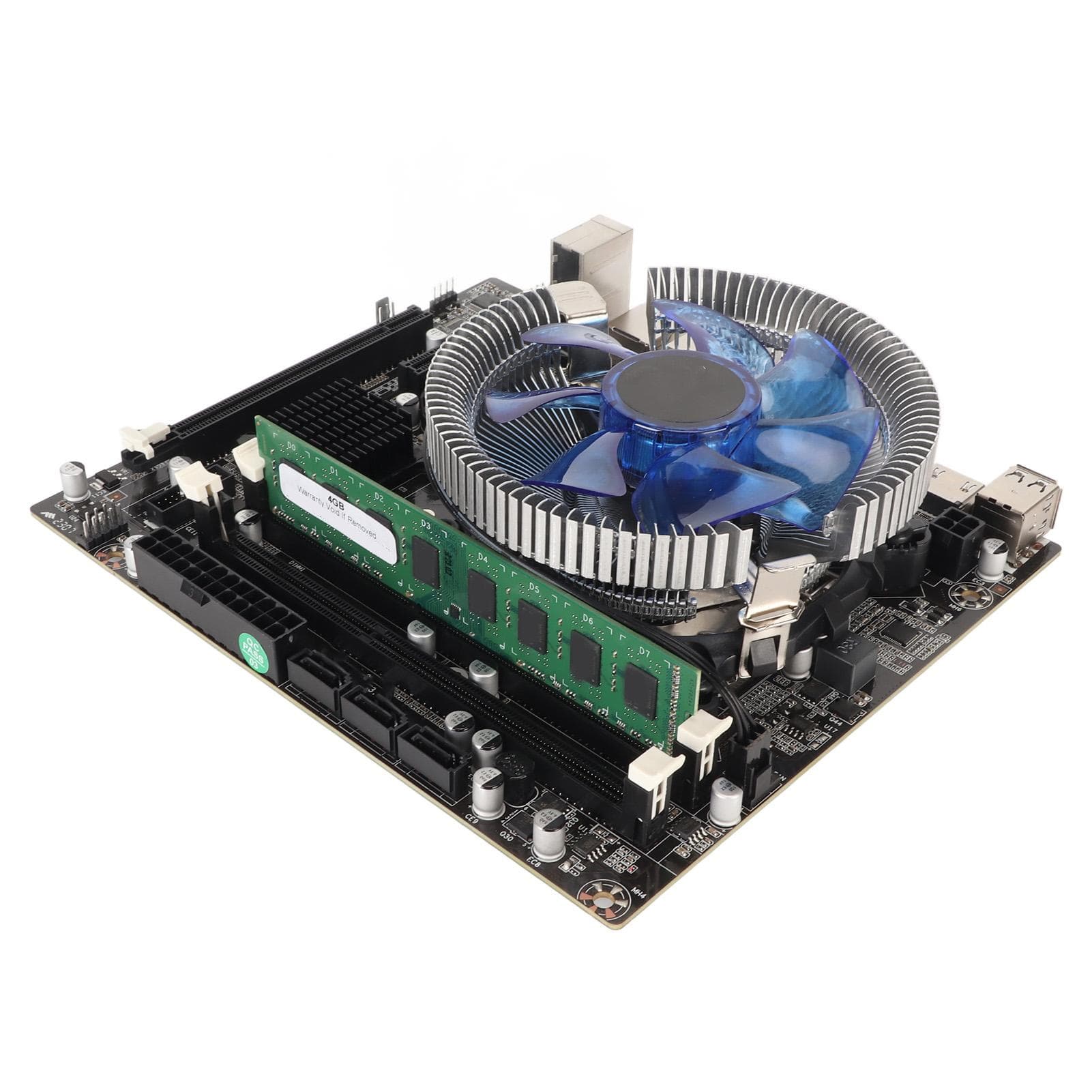 HM55 Motherboard Set with Cooling Fan for I3 530CPU 4G Dual Channel DDR3 PC Motherboard Set for