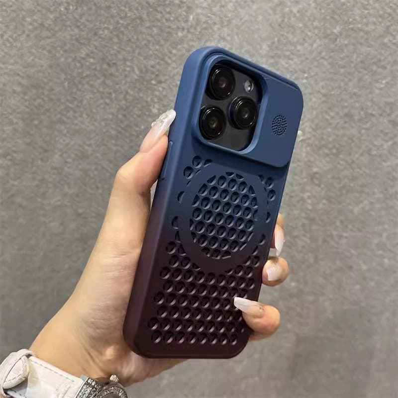 Aromatherapy Cooling Hole Apple 16proMax Mobile Phone Case Suitable for IPhone 15 Gradient Magnetic 14 Matte Protective Case iPhone16plus