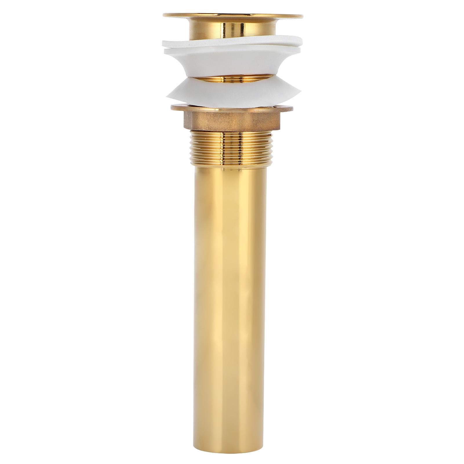 Wash Basin Sink Drain Anti Clogging Bathroom Drainer Stopper Accessories Non Overflow Gold(Flap