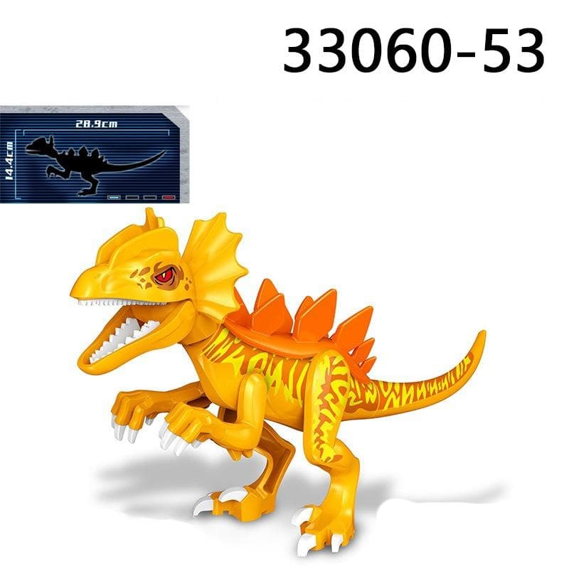 28CM Huge Raptor Carnotaurus Building Blocks Dinosaur Bricks Tyrannosaurus T-Rex Assemble Kids Toys Kids Gift Christmas Gifts 27