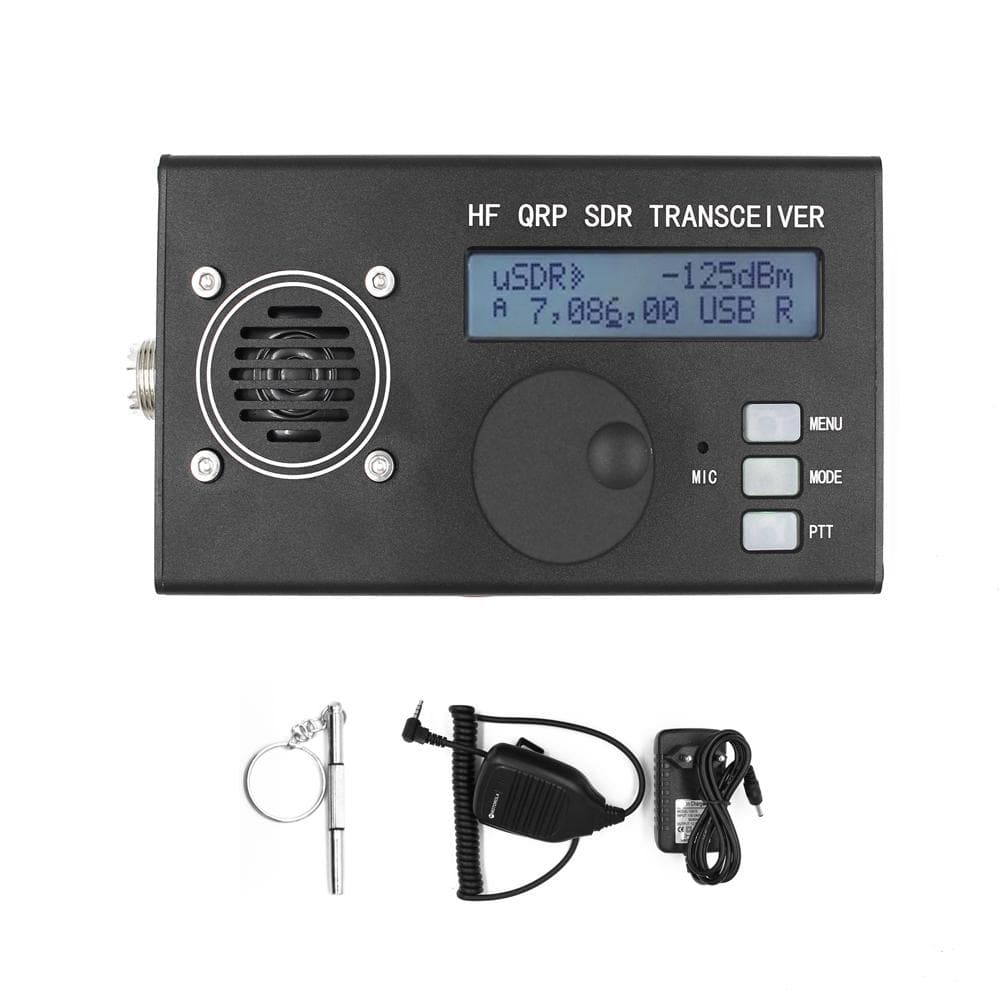 USDX USDR HF QRP SDR SSB/SW Transceivers 8-Band 5W DSP SDR HF Transceivers Built-in Microphone EU Plug