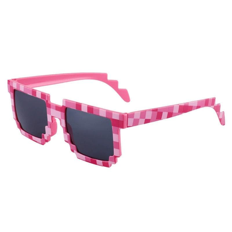 New Mosaic Checkered Box Glasses Fashionable Men Women Party Sunglasses Halloween Funny Eyewear Trendy Accessories 1PC