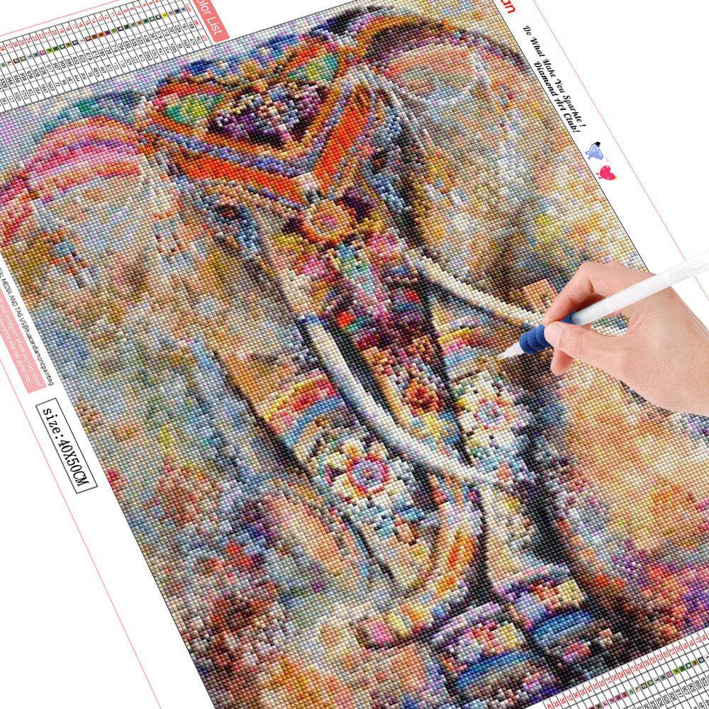 Diamond Mosaic Elephant 5d DIY Diamond Painting Animal Diamond Embroidery 20X30