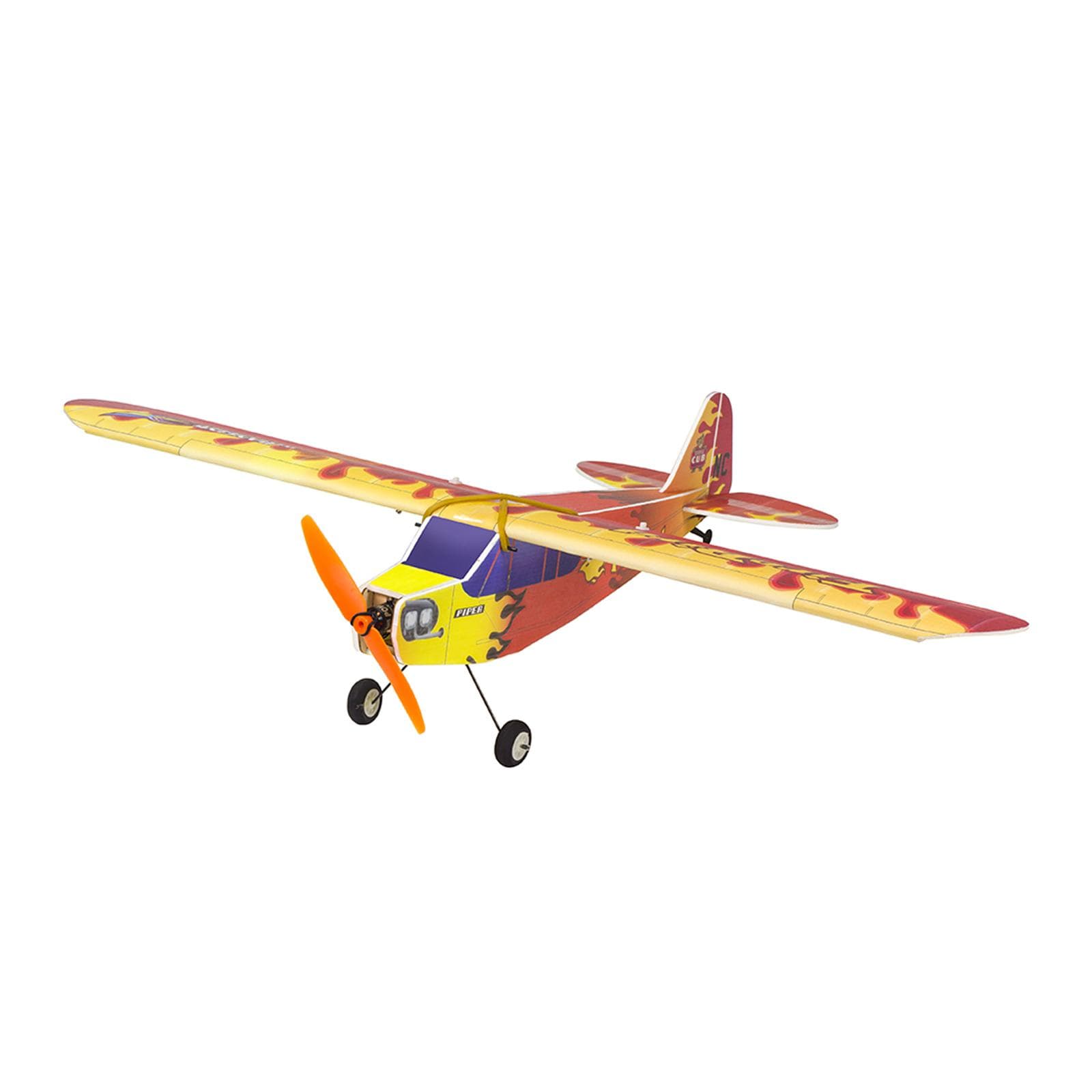Dancing Wings Hobby E31 J3 FireBird 600mm Wingspan PP Foam Remote Control Airplane Fixed Wing Type 1 red