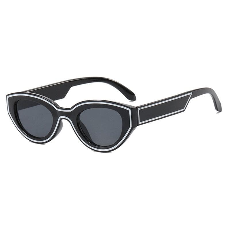 Vintage Punk Sunglasses Women Plastic Cat Eye Frame Designer Fashion Retro Glasses Female UV400 Protection only 1pcs sunglasses