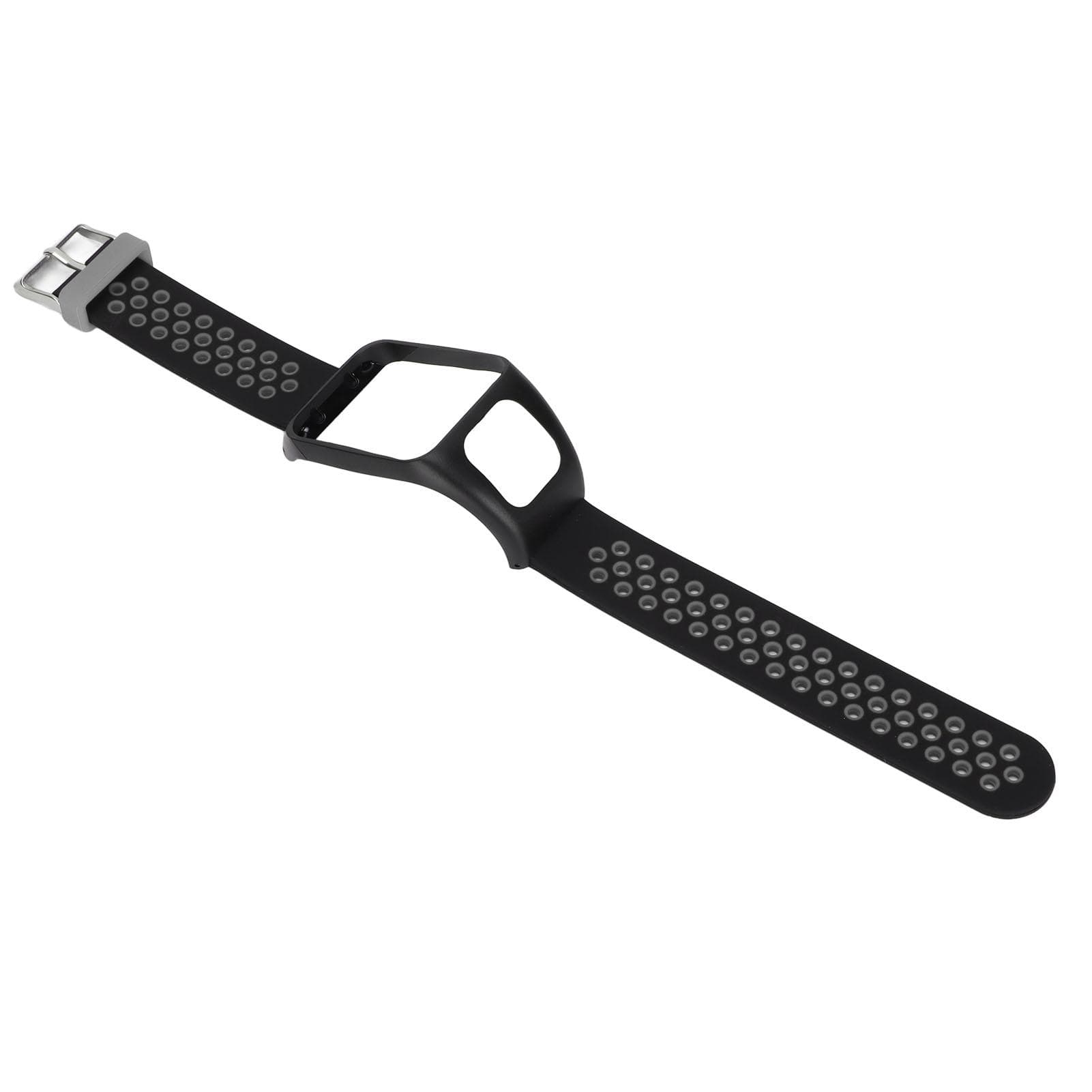 Smartwatch Band Silicone Wrist Watch Strap Dual Color with Pin Buckle for TOMTOM Runner3 dark grey