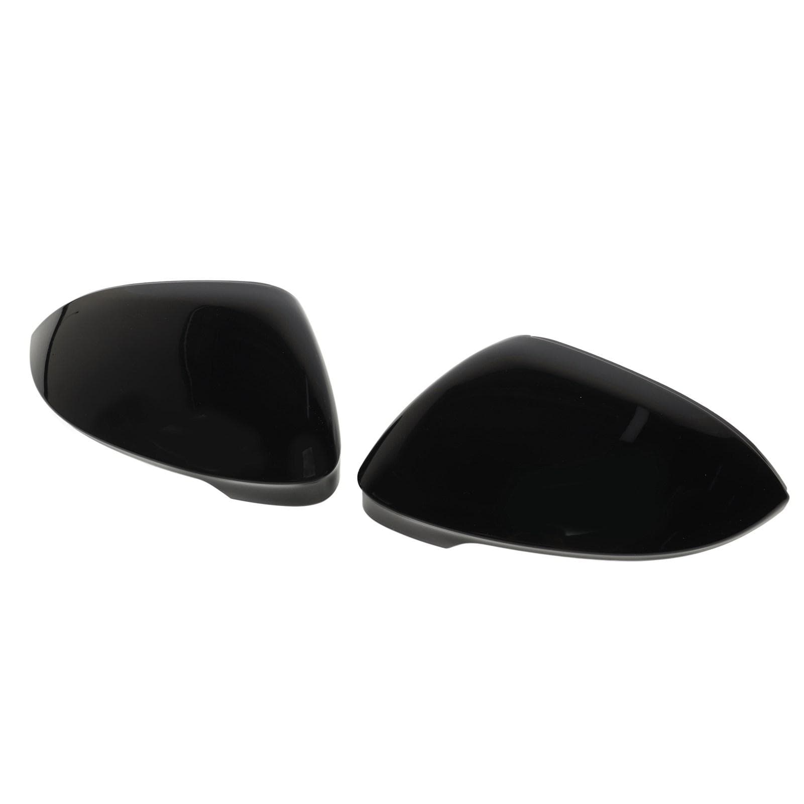 2PCS Rearview Mirror Cover Bright Black Smooth Texture Door Side Mirror Cap Housing Fit For ID3 Mk8