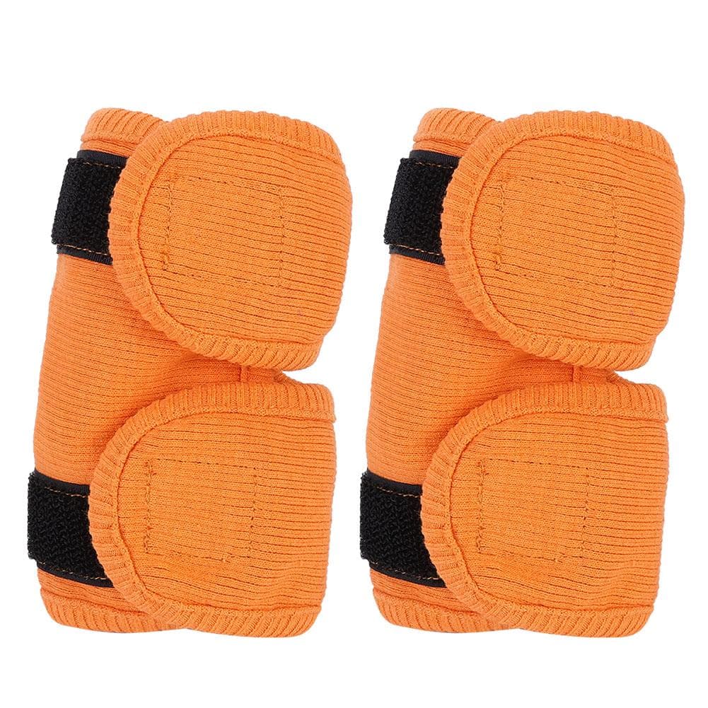 2pcs Dog Cat Leg Brace Elbow Protector Warm Knee Pads Surgery Wound Leggings GuardOrange L M(for 4-6.5kg) orange