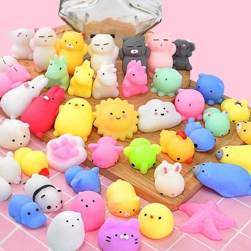 50-5PCS Kawaii Squishies Mochi Anima Squishy Toys For Kids Antistress Ball Squeeze Party Favors Stress Relief Toys For Birthday MYY 10pcs
