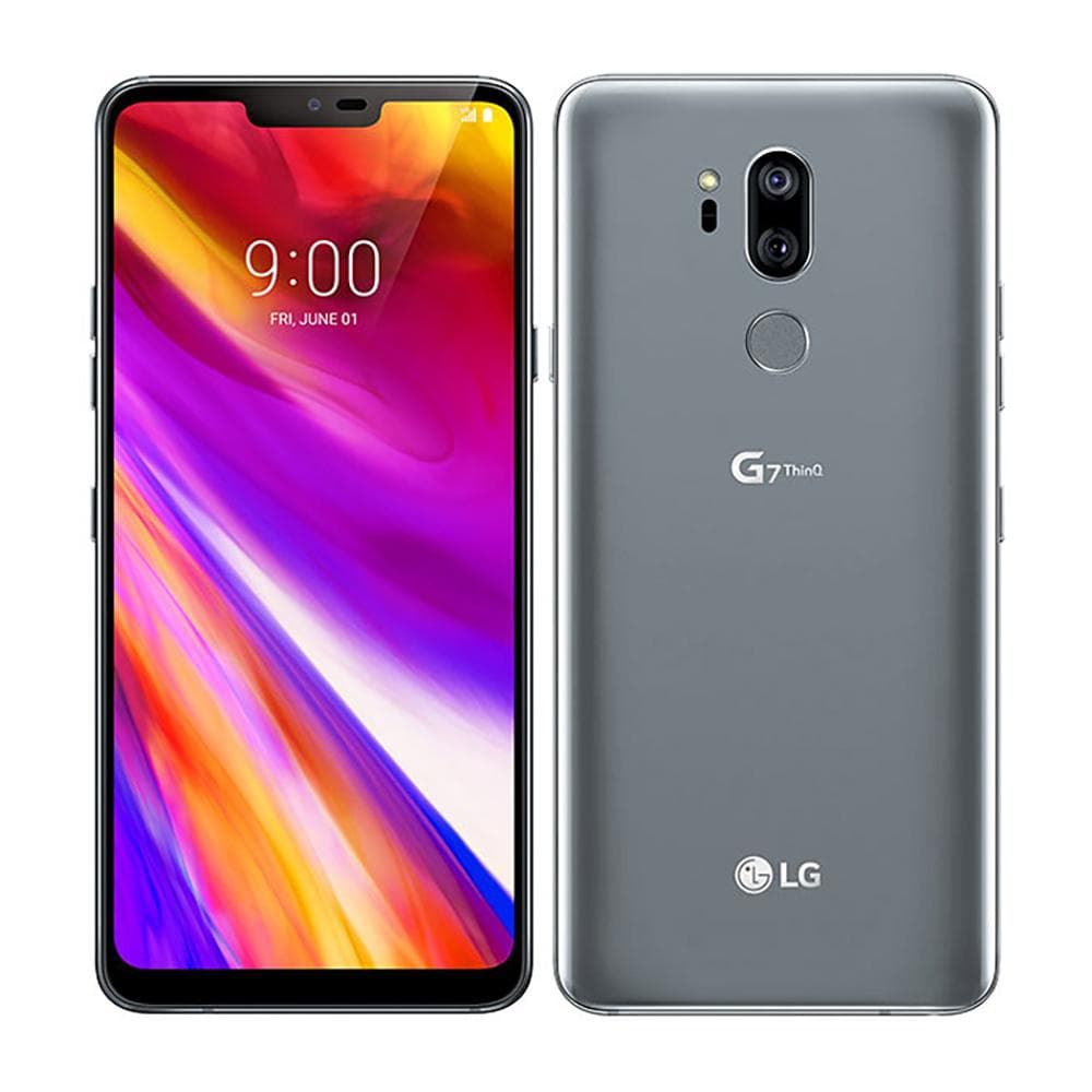 Refurbished LG Original LG G7 ThinQ G710N G710VM G710ULM 4G 4GB RAM 64GB ROM Mobile Phone Smartphone With Single 1/2 SIM G710N Simple Set gray