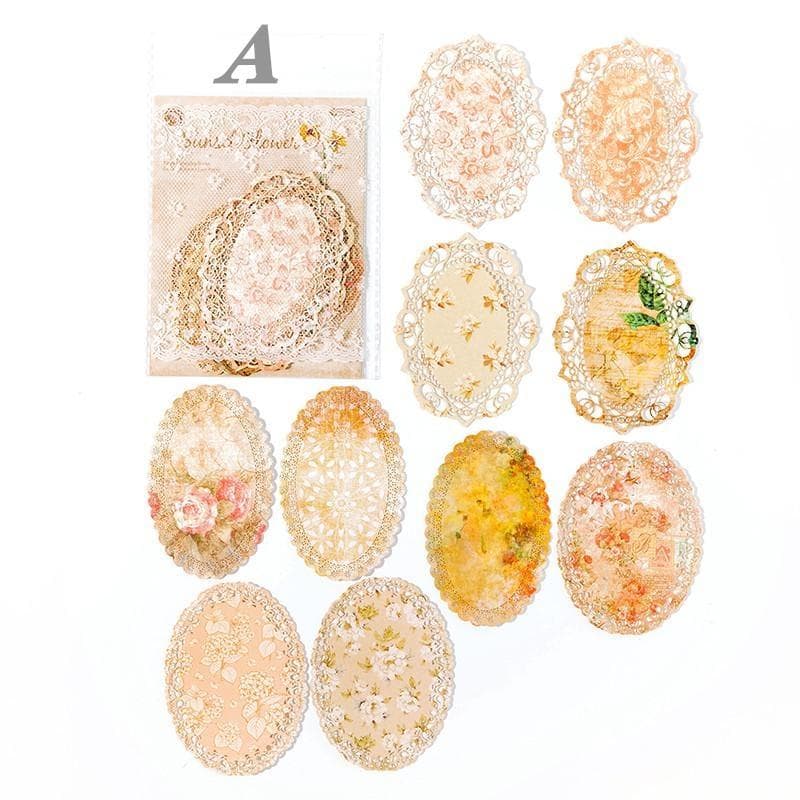 Vintage Lace Cut Out Paper Scraps, Supplies, Garbage Diaries, Decorative Paper