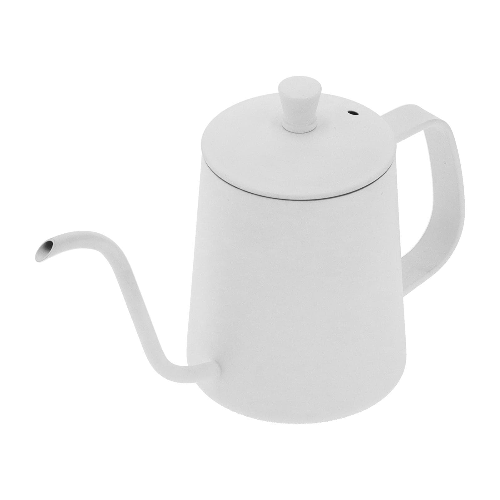 350ml Gooseneck Coffee Kettle 304 Stainless Steel Long Spout Tea Pot for Home Kitchen Office white