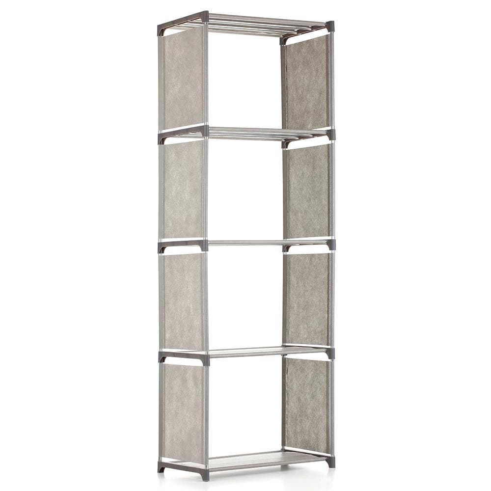 3/4/5-Shelf Bookcase Book Shelves Bookshelf Storage Bin Books Display Shelving Unit Organizer 5-Shelf grey