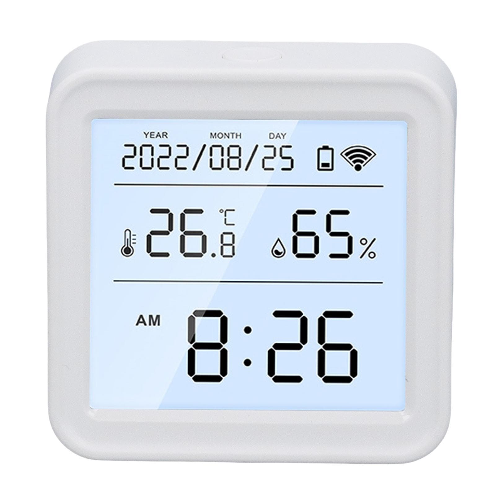 WiFi Temperature Humidity Detector for Tuya LCD Display APP Control Thermometer Hygrometer for